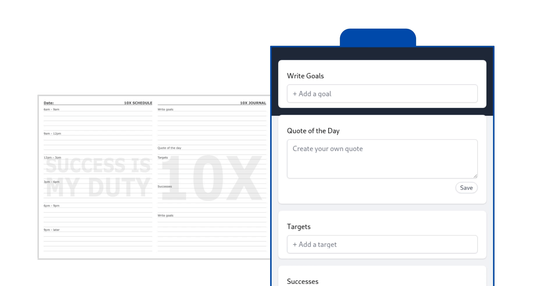 10X Planner app demo